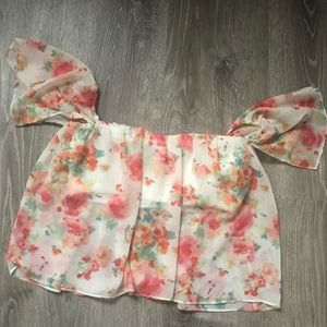 😍Zara Bloggers Favourite Off Shoulder Floral Top